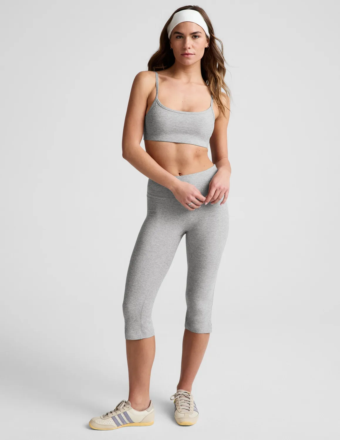 Beyond Yoga Spacedye Forever Bra träningsbh Silver Mist grå