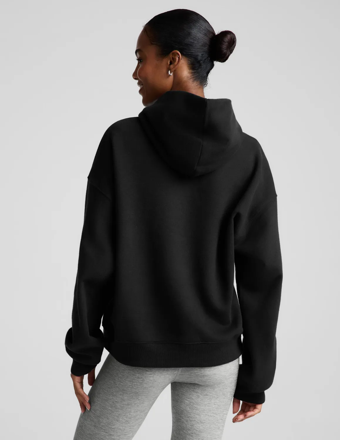 Beyond Yoga LuxeFleece 2.0 Hoodie hoodtröja Black bomull