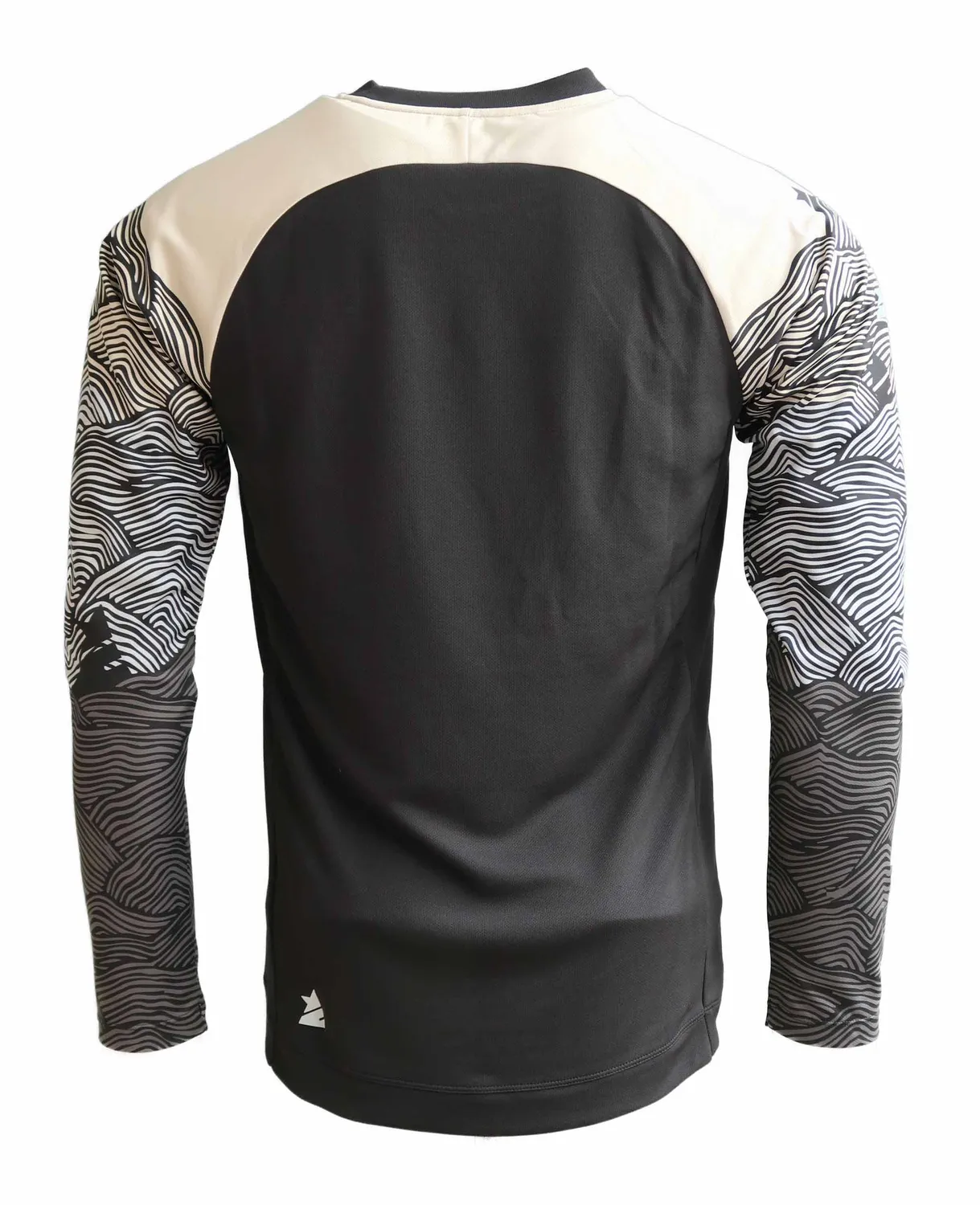 Zimtstern Braapz Shirt LS långärmad tröja vågprint återvunnen