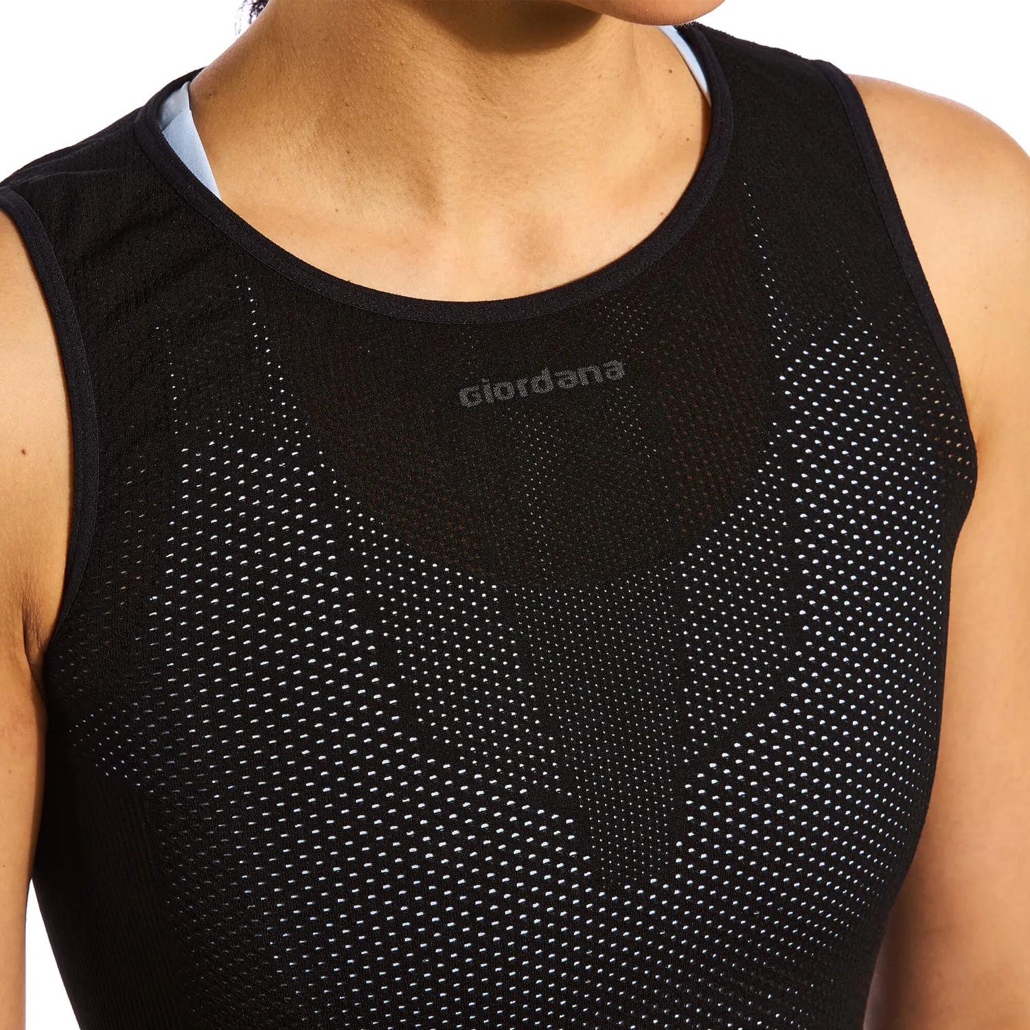Giordana Ultralight Knitted Sleeveless underställströja svart tunn