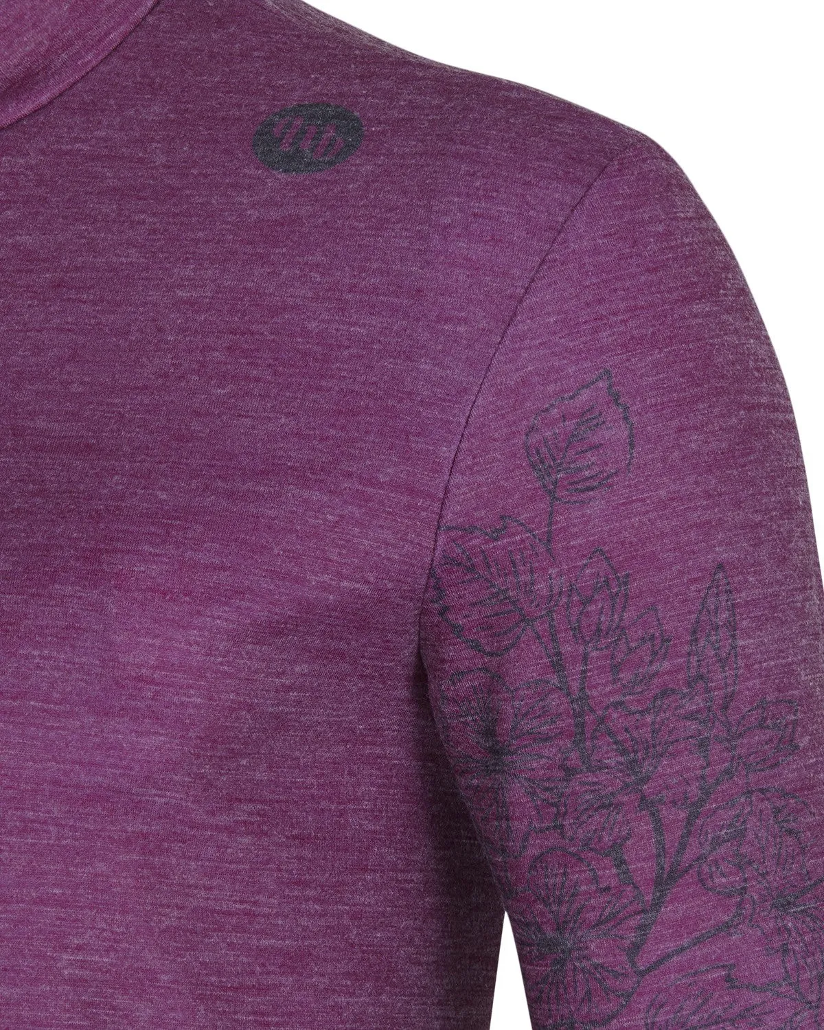 MB Wear Gravel Nature Violet Flowers cykeltröja ullblandning