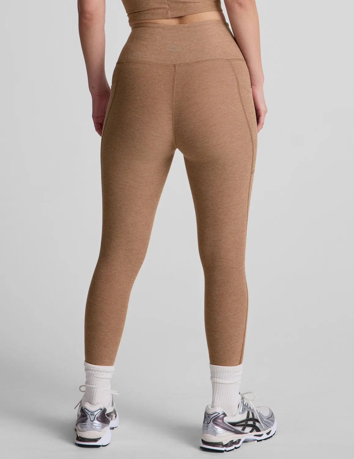 Beyond Yoga Spacedye Out Of Pocket High Waisted Capri Legging 26" leggings Desert Sand Heather