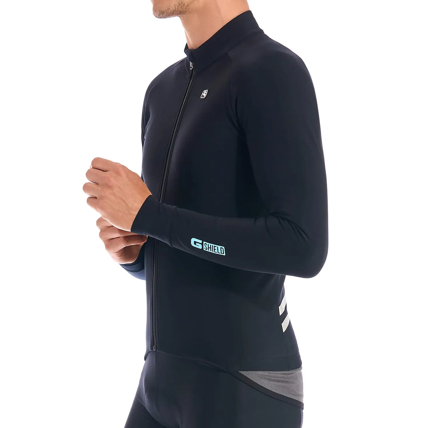 Giordana G-Shield Thermal långärmad cykeltröja svart vindtät