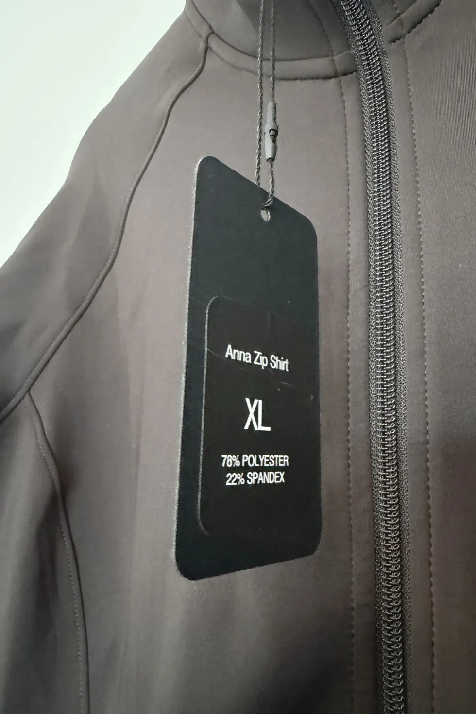ZacZess Anna Zip Shirt zip-tröja XL brun fullzip