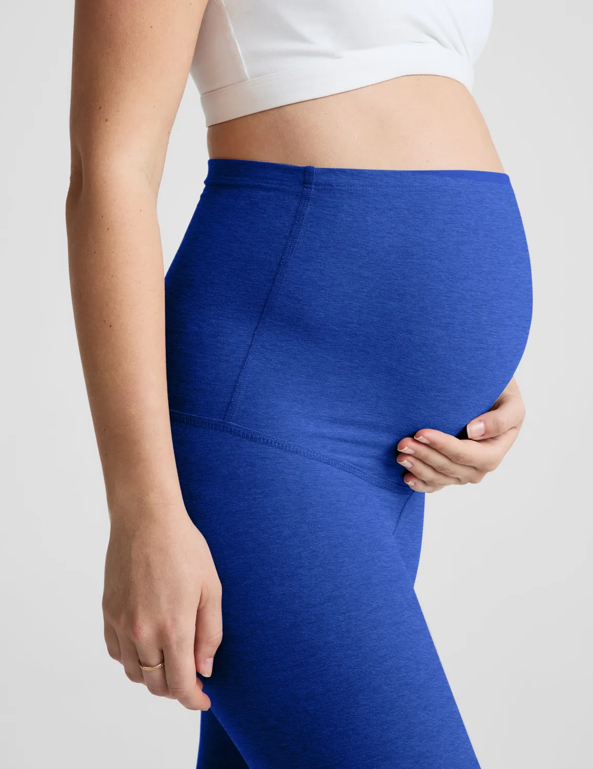 Beyond Yoga Spacedye Love the Bump mammaleggings Ultra Blue midi