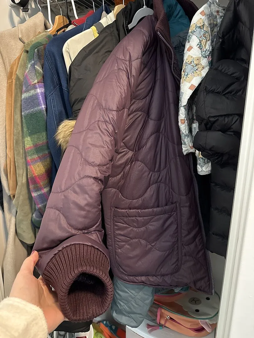Beyond Yoga 2-Way Quilted Jacket vändbar jacka svart