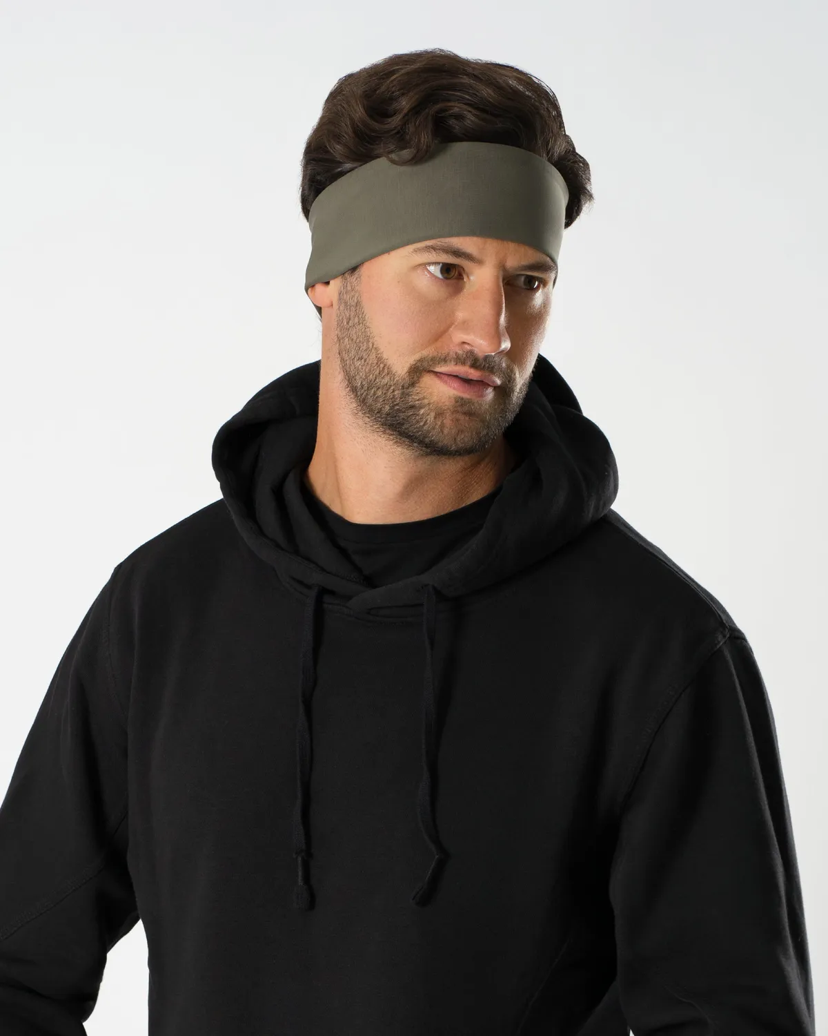 Tripulse Wide Tencel pannband unisex Midnight Black brett