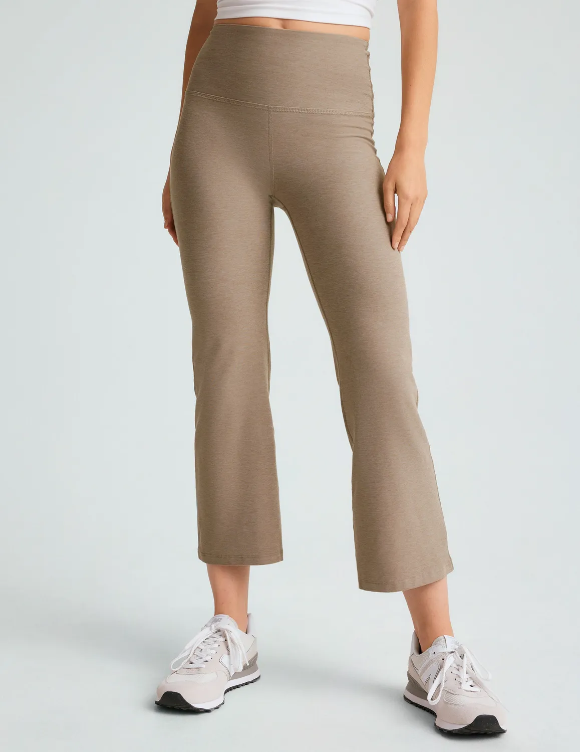 Beyond Yoga Spacedye Retro Cropped byxor Birch Heather
