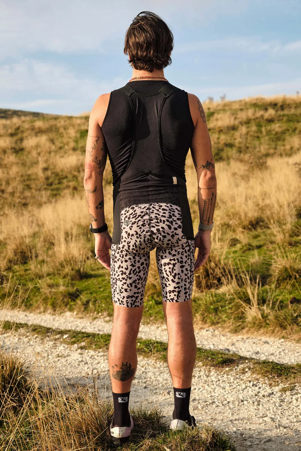 Giordana Beyond Gravel Leopard cargo bibshorts cordura