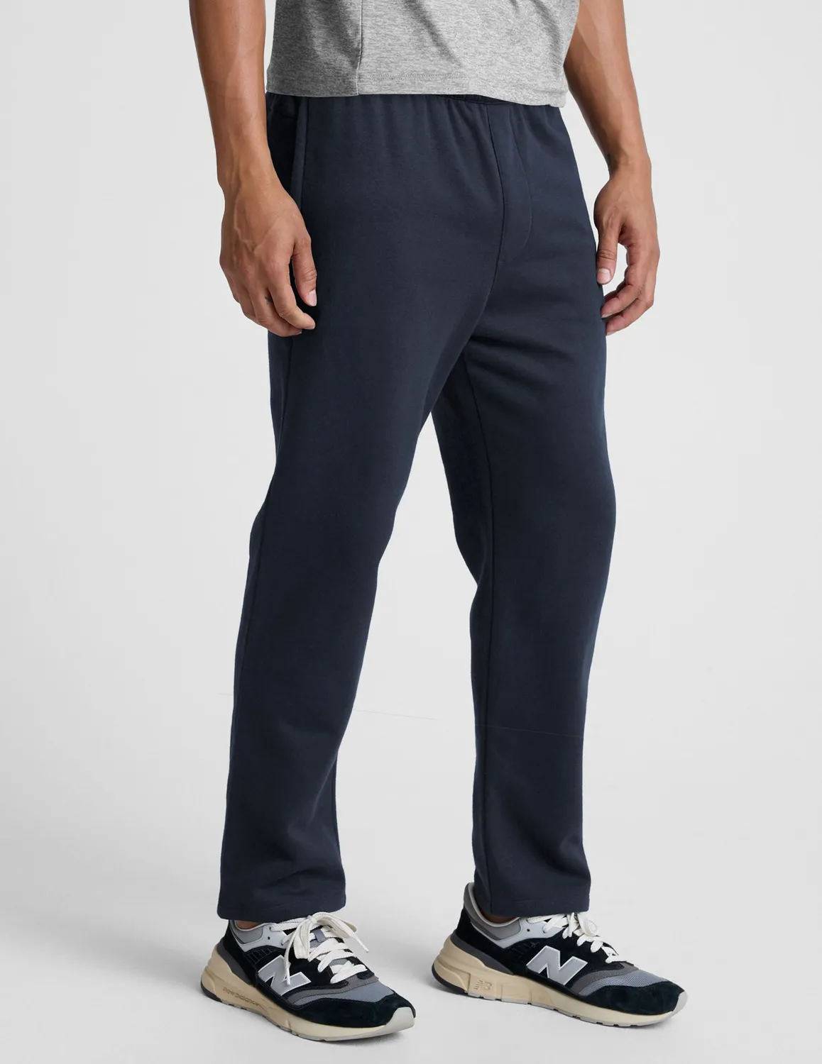 Beyond Yoga LuxeFleece Straight Leg Men's Pant mjukisbyxor Nocturnal Navy