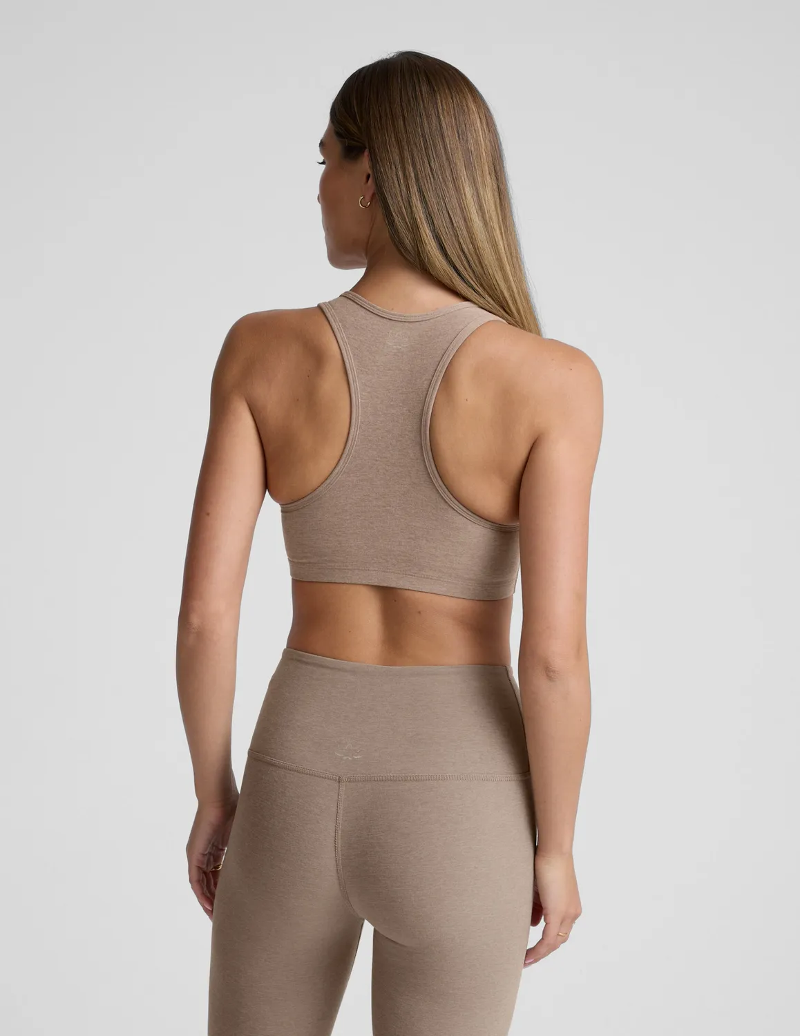 Beyond Yoga Spacedye Lift Your Spirits sport-bh Birch Heather vadderad