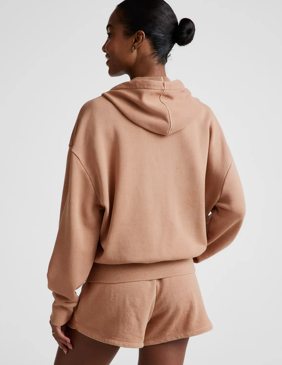Beyond Yoga Fade Out Full Zip Hoodie hoodie Washed Sunny Tan tvättad