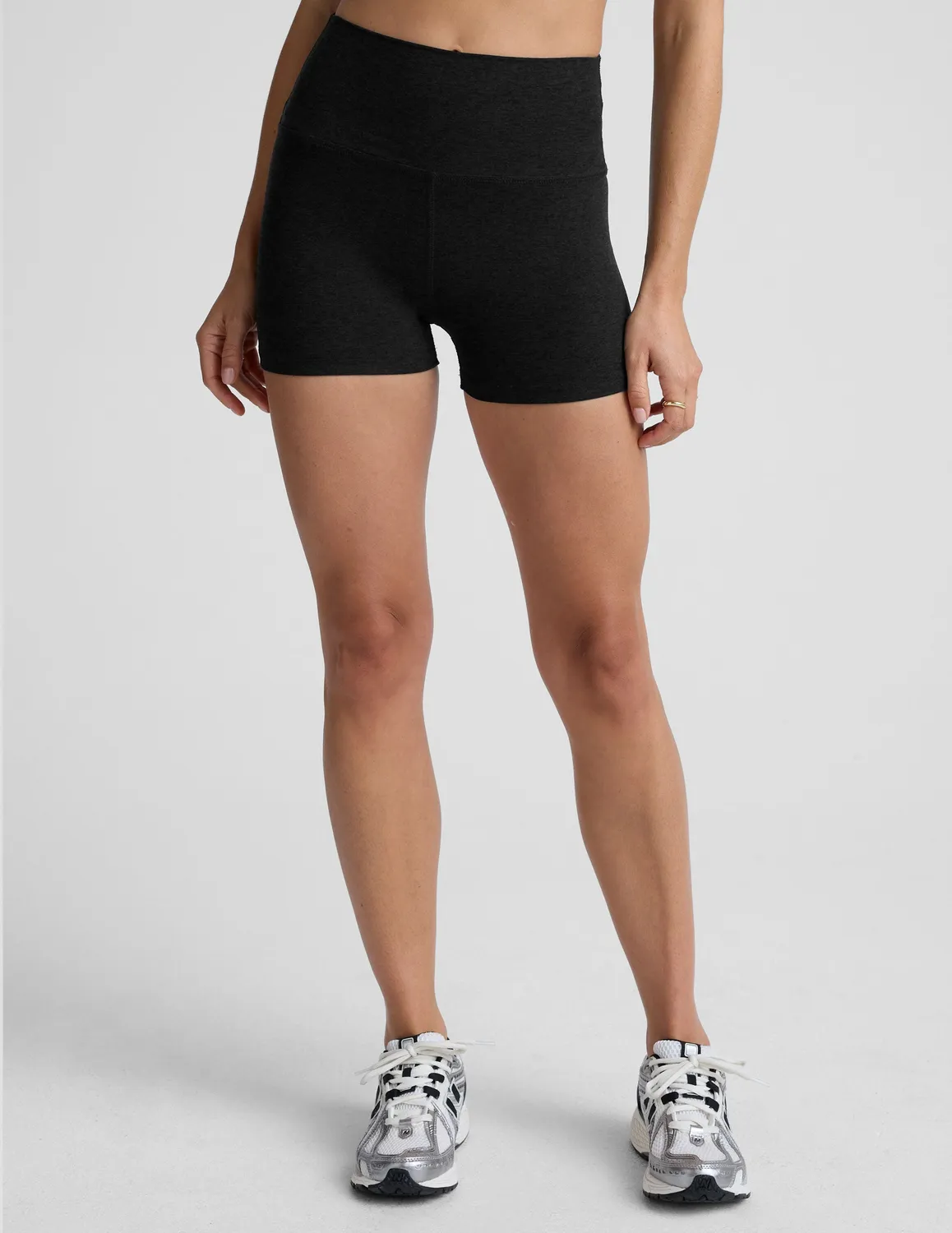 Beyond Yoga Spacedye Keep Pace 3 Shorts Darkest Night hög midja