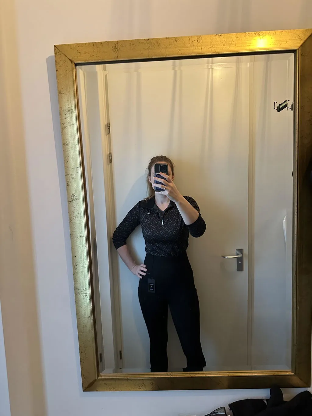 ZacZess Teddy Winter Leggings ridleggings grön teddyfodrad