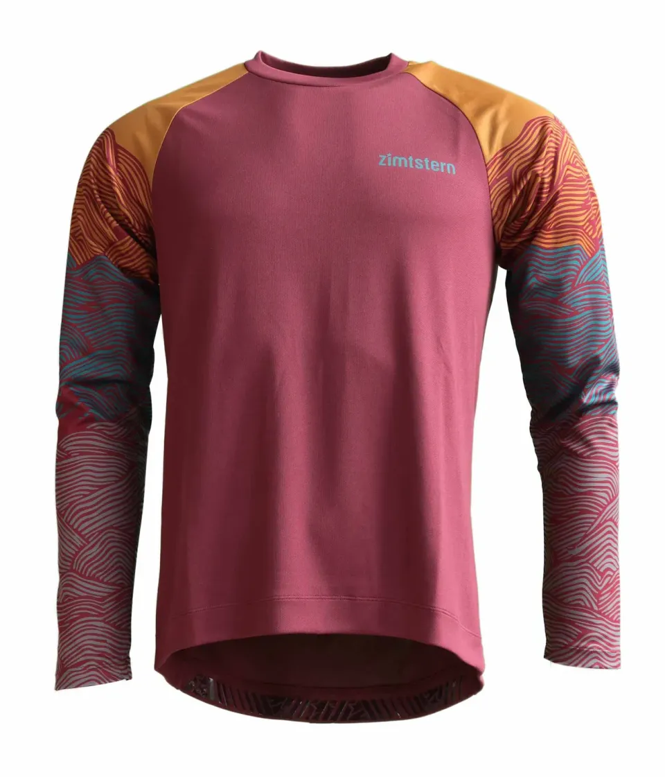 Zimtstern Braapz Shirt LS långärmad tröja vågprint återvunnen
