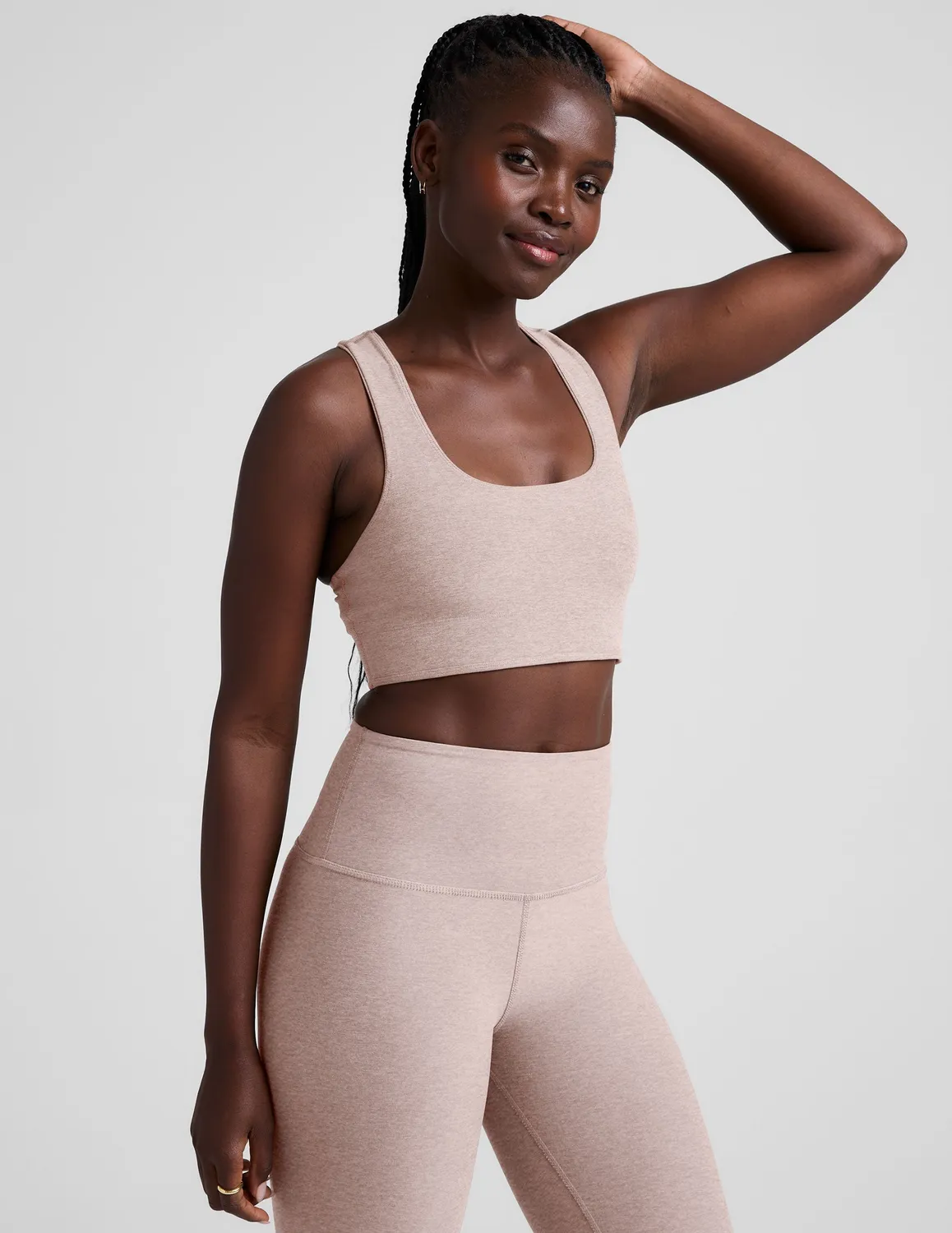 Beyond Yoga Spacedye Simplicity Long Line Bra 2.0 sporttopp Chai
