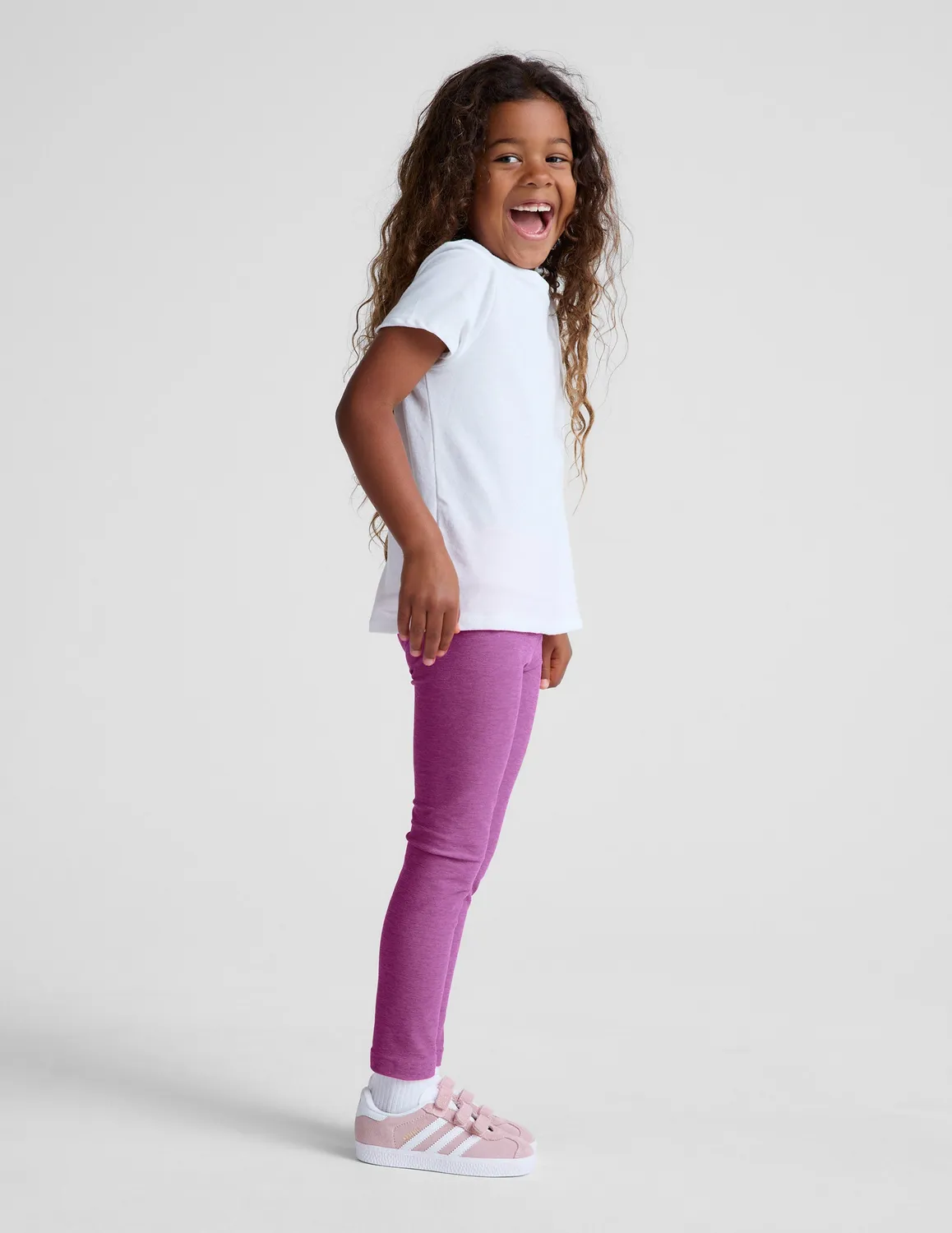 Beyond Yoga Spacedye Toddler Legging barntights Fuchsia stretch