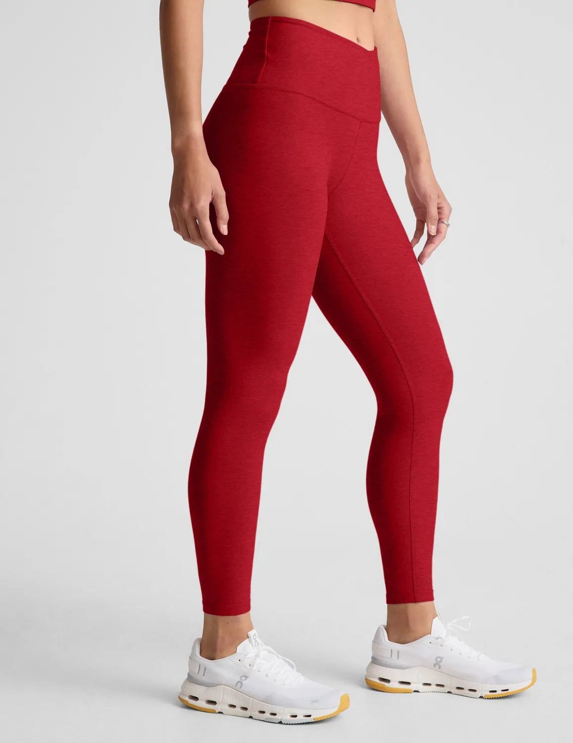 Beyond Yoga Spacedye At Your Leisure High Waisted Midi Legging leggings holly red