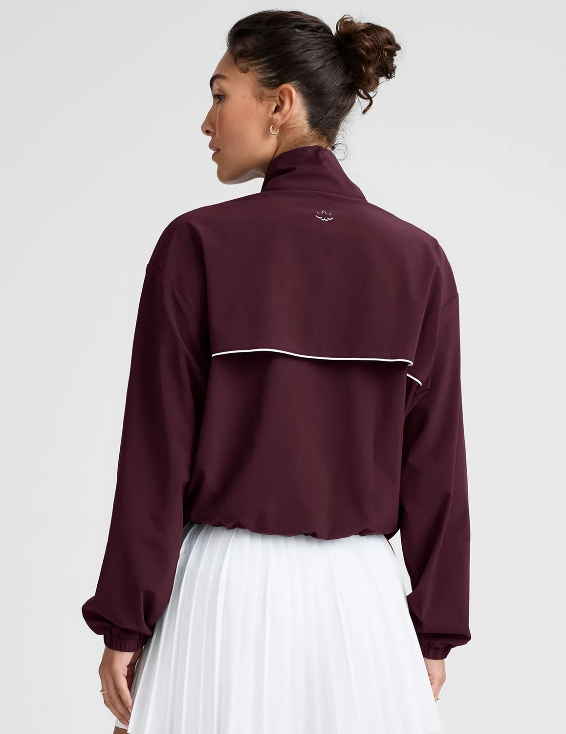 Beyond Yoga Track Jacket träningsjacka Dark Cherry lätt stretch