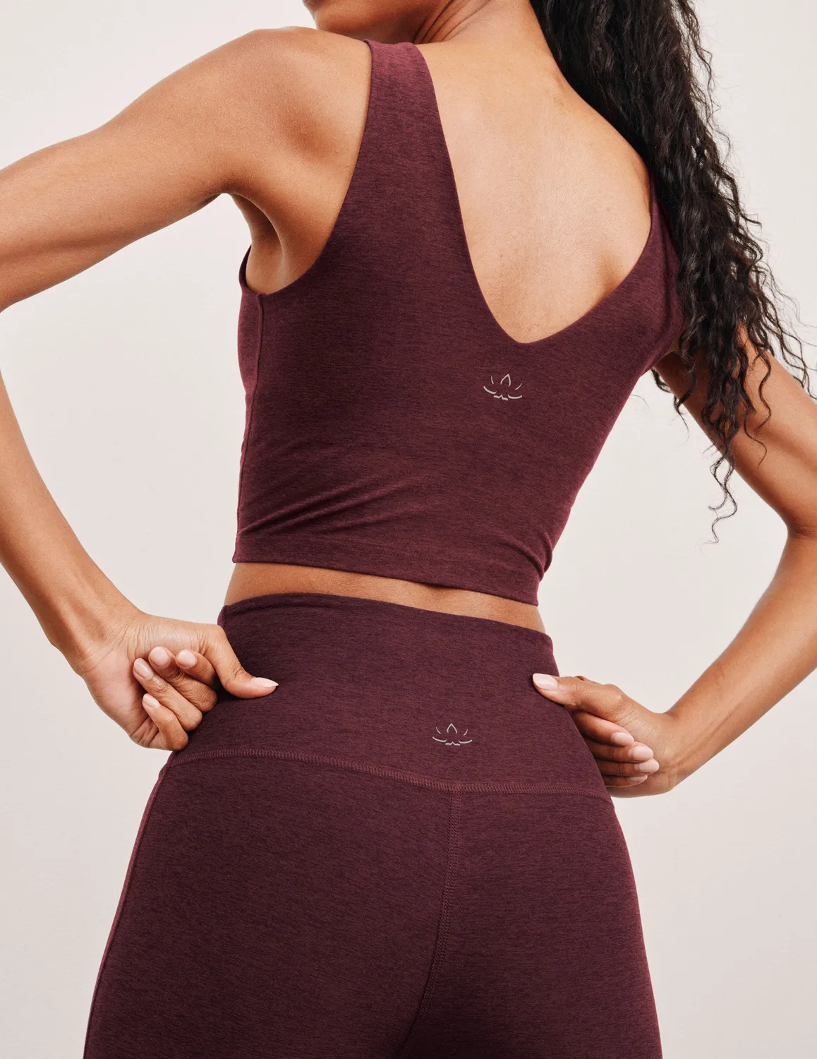Beyond Yoga Spacedye Good Day Cropped Tank croptopp Midnight Burgundy