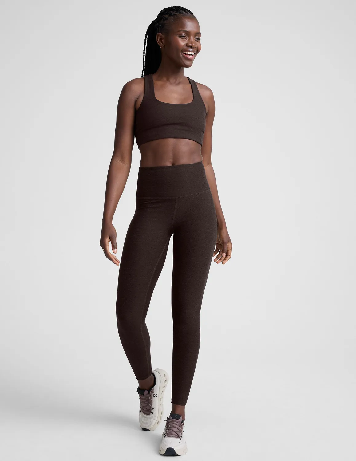 Beyond Yoga Spacedye Simplicity Long Line Bra 2.0 sport-bh Choklad