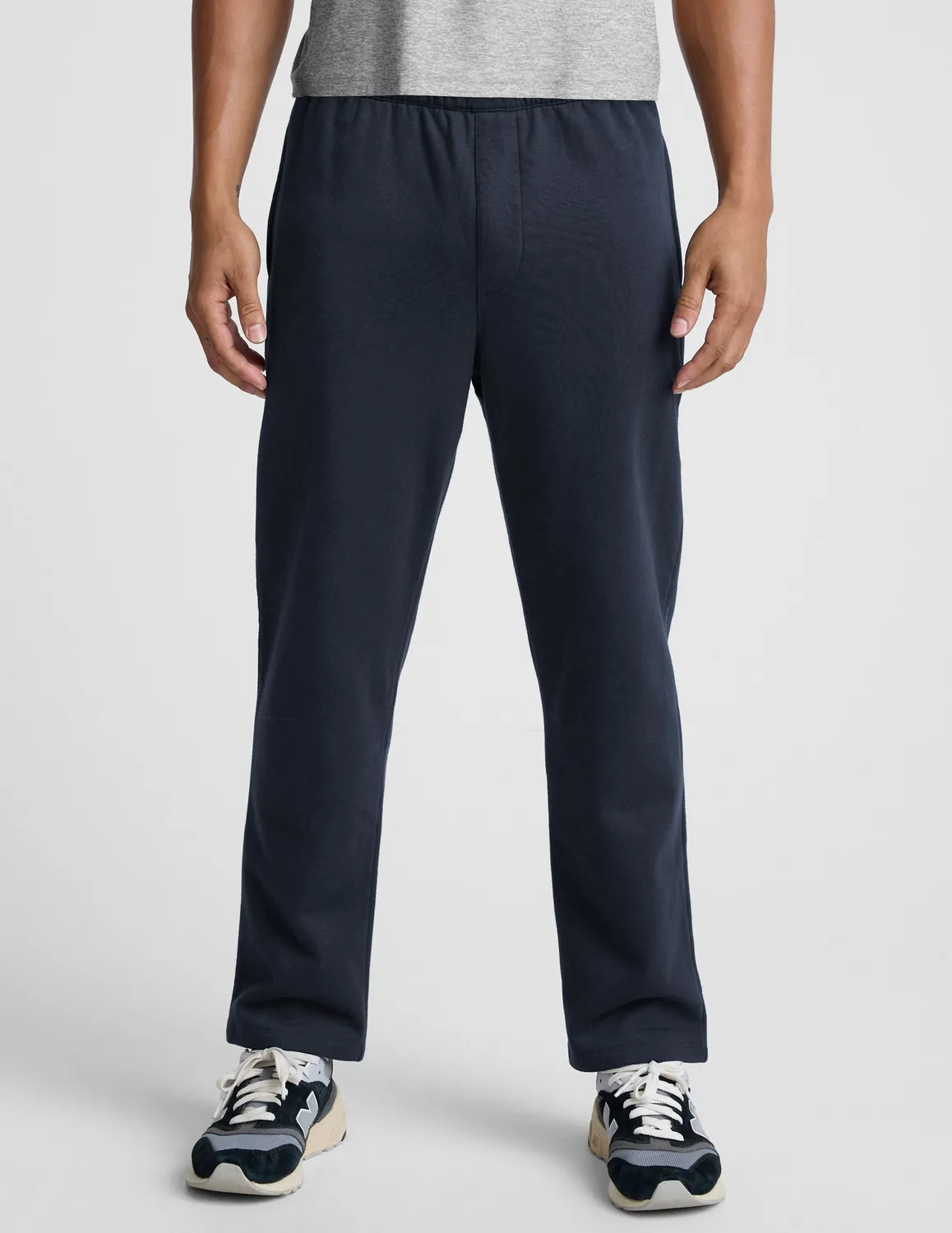 Beyond Yoga LuxeFleece Straight Leg Men's Pant mjukisbyxor Nocturnal Navy