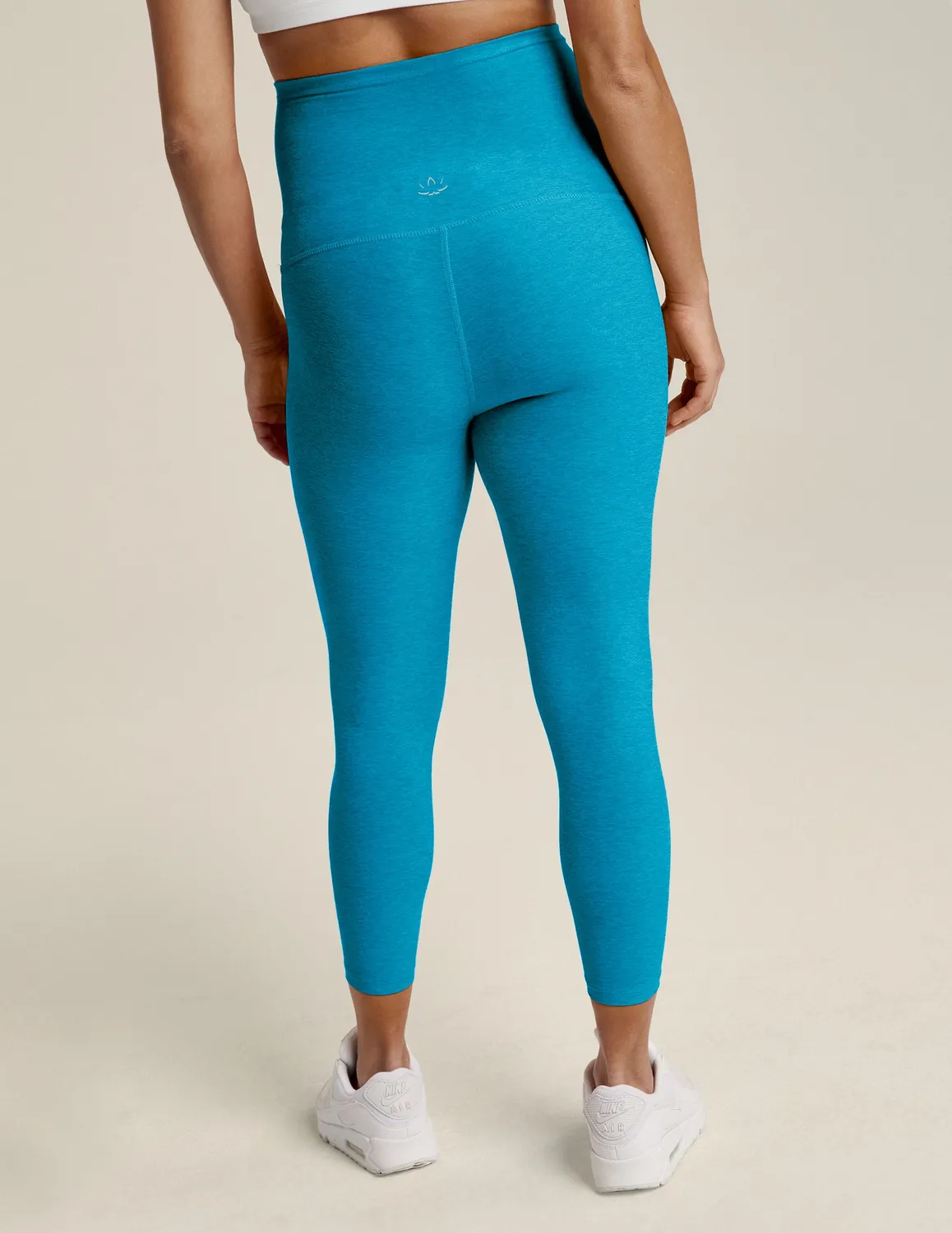 Beyond Yoga Spacedye Love The Bump capri mammaleggings Cali Blue stödjande