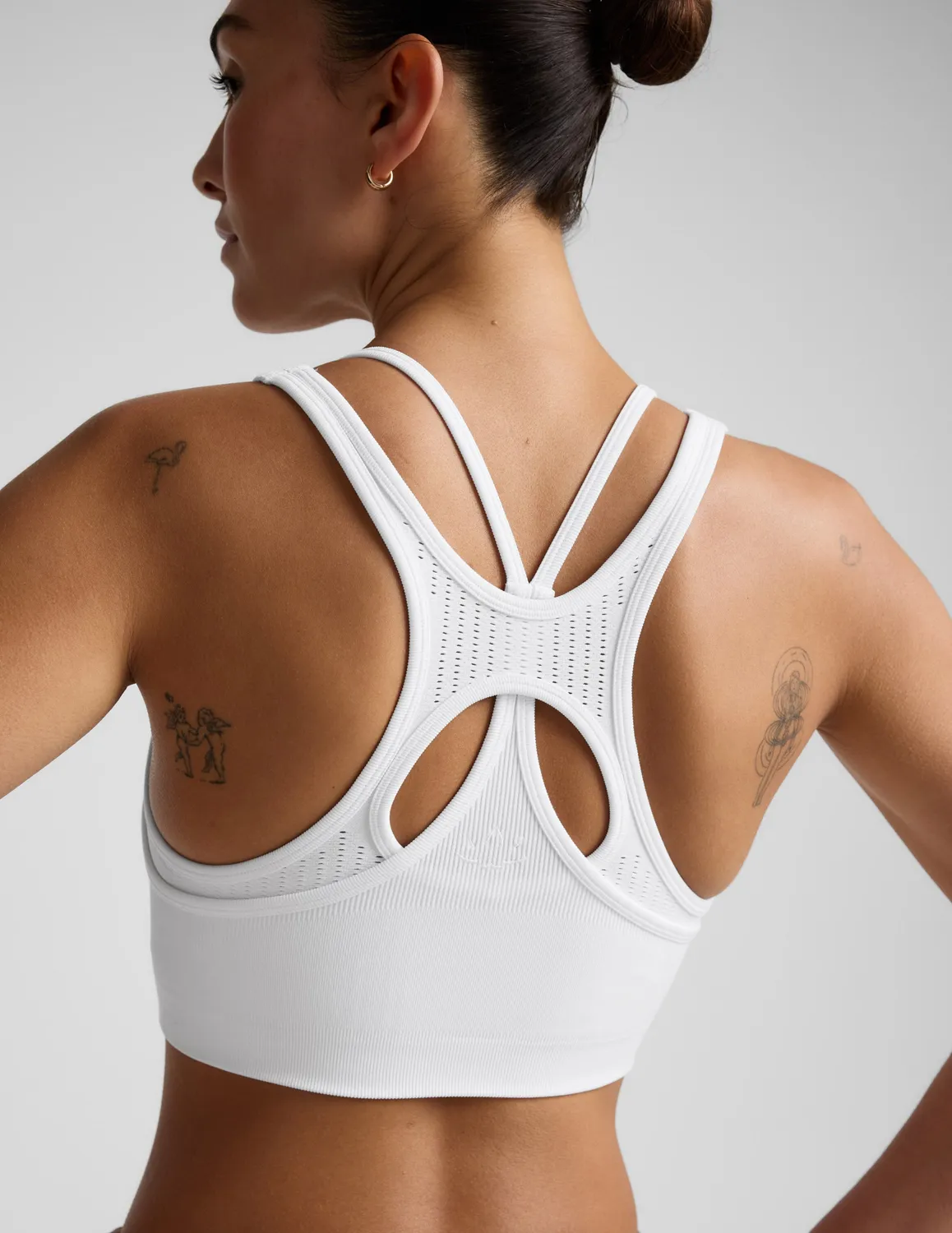 Beyond Yoga Seamless Moves Layered Bra sportbh Vit sömlös