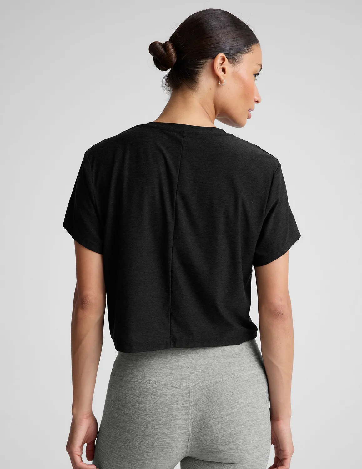Beyond Yoga Featherweight Supreme Cropped Tee t-shirt Darkest Night