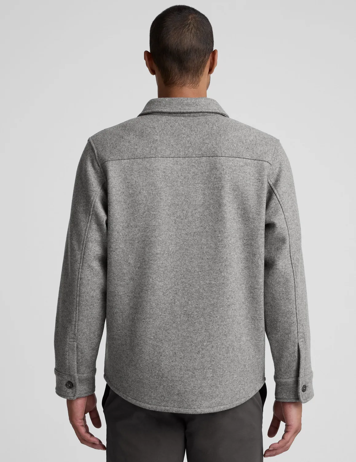 Beyond Yoga Day to Night Wool skjortjacka herr grå XS-2XL ull