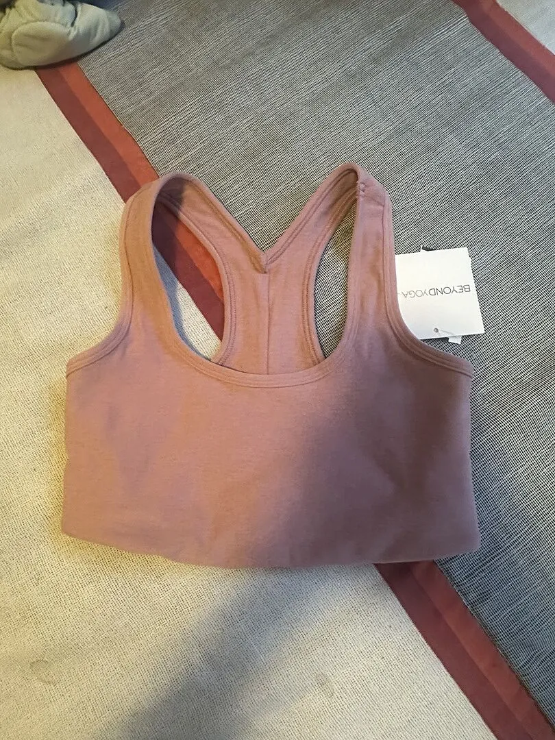 Beyond Yoga Spacedye Simplicity Bra sport-bh Ballet Pink