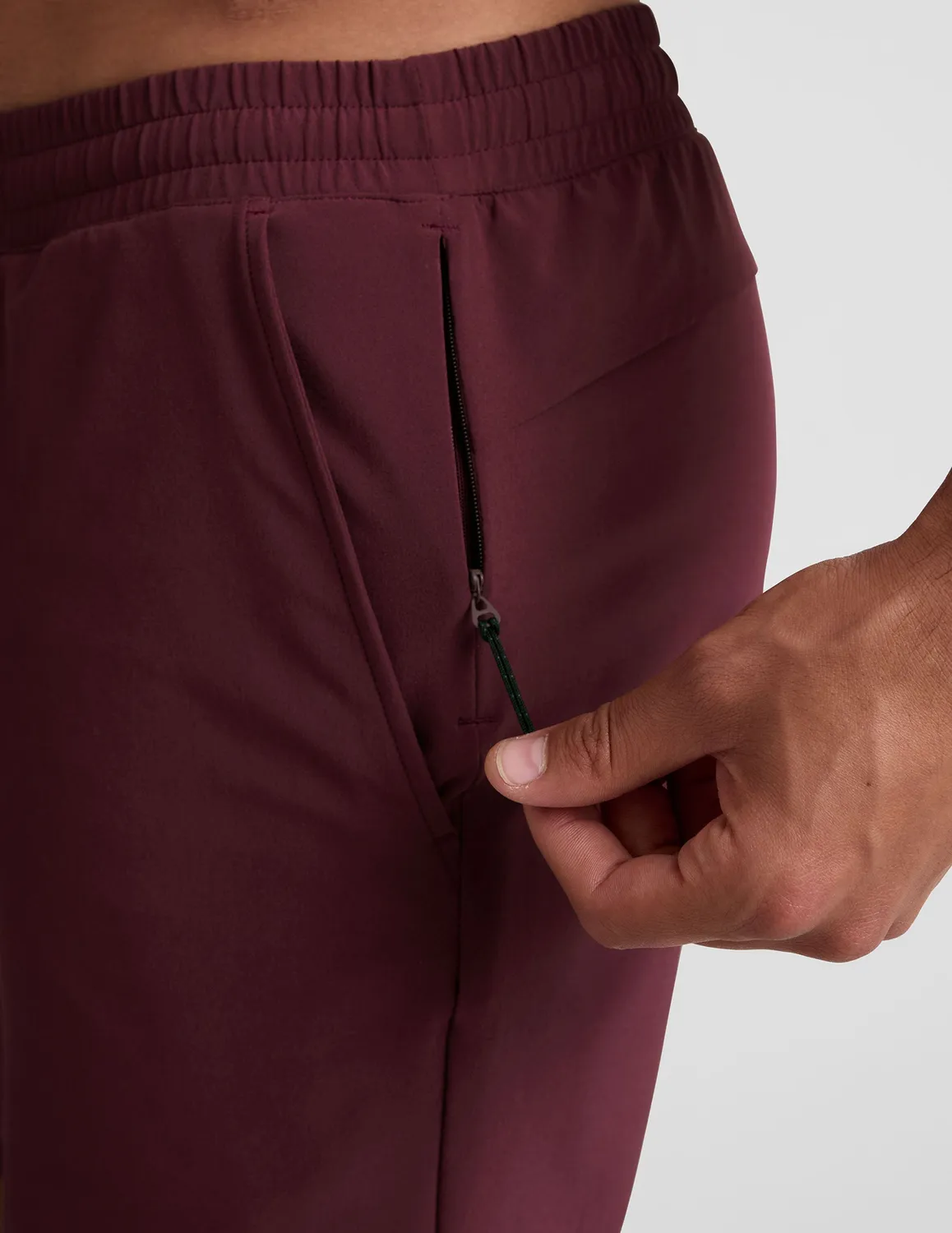 Beyond Yoga Pivotal 2.0 träningsshorts 7 tum Deep Maroon