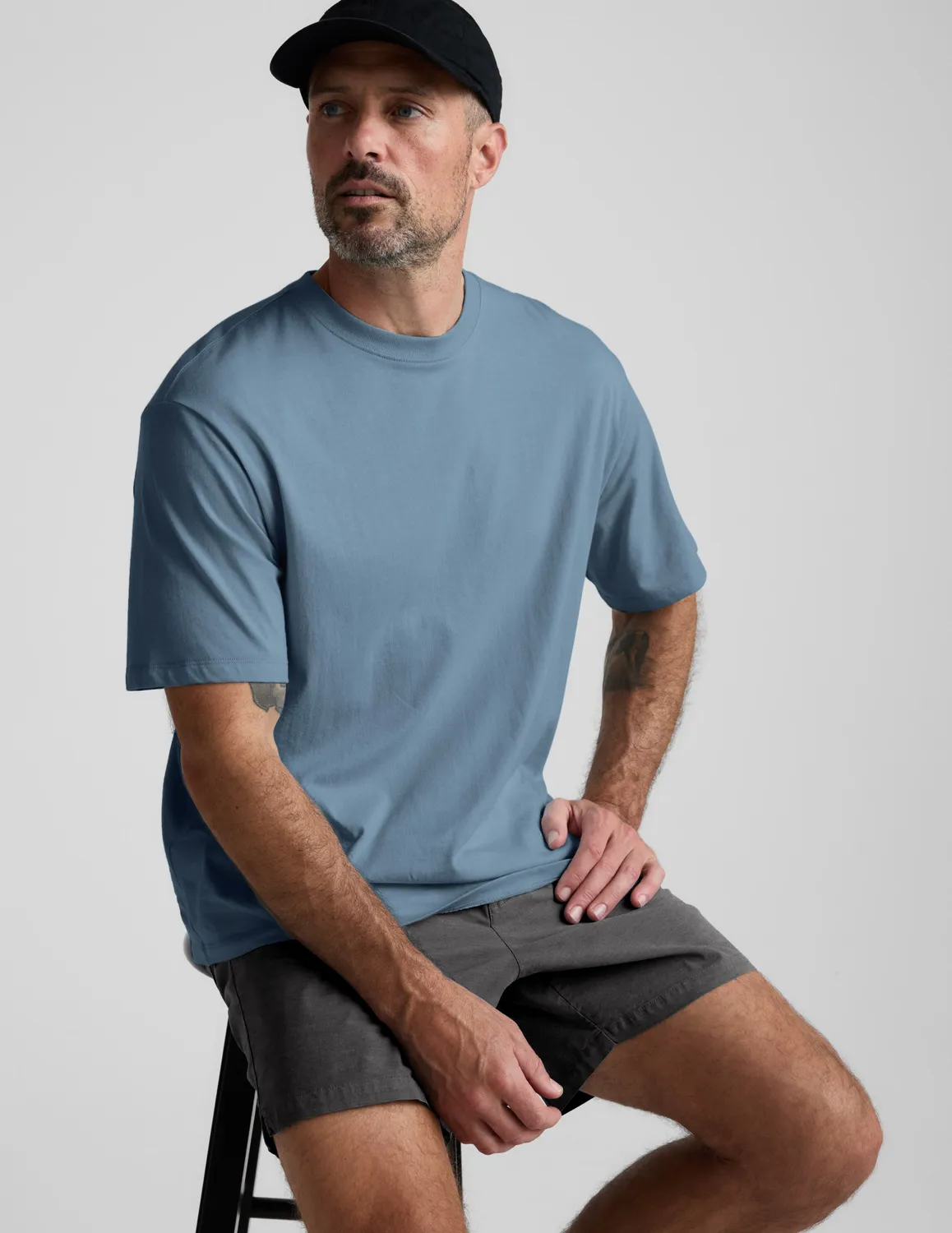 Beyond Yoga Drift shorts herr Black Ash stretch