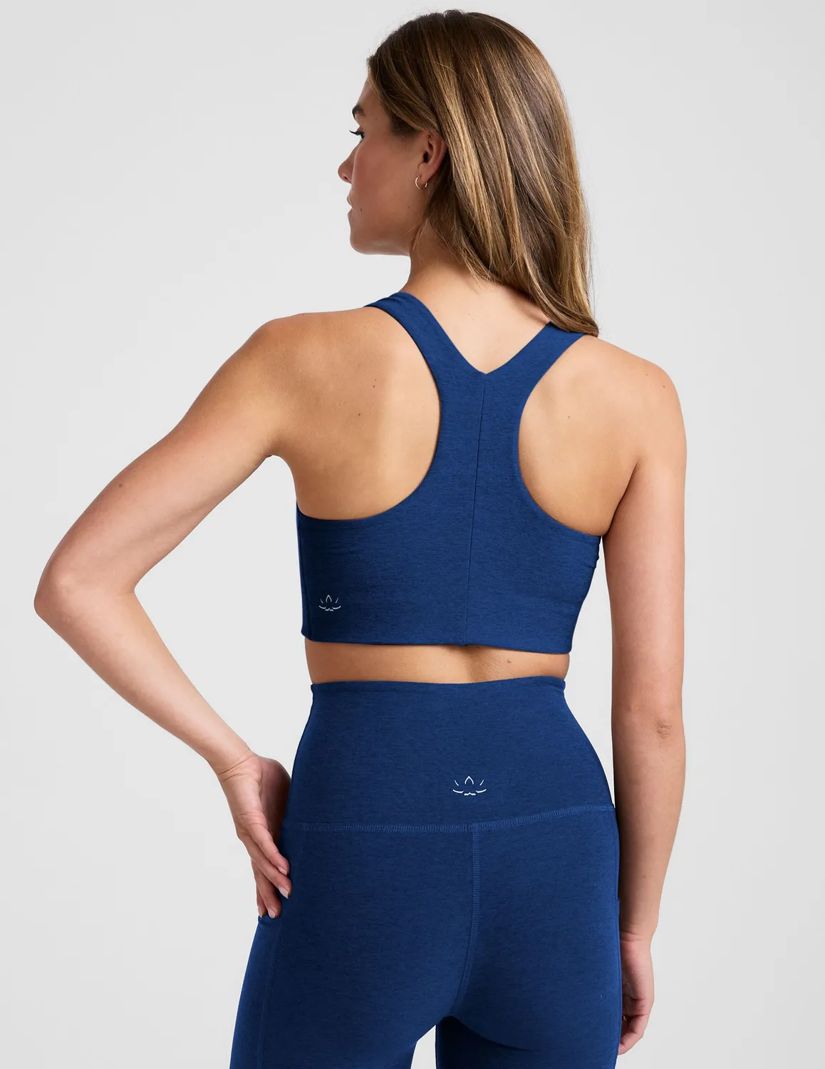 Beyond Yoga Spacedye Simplicity Long Line Bra 2.0 sport-bh Marinblå