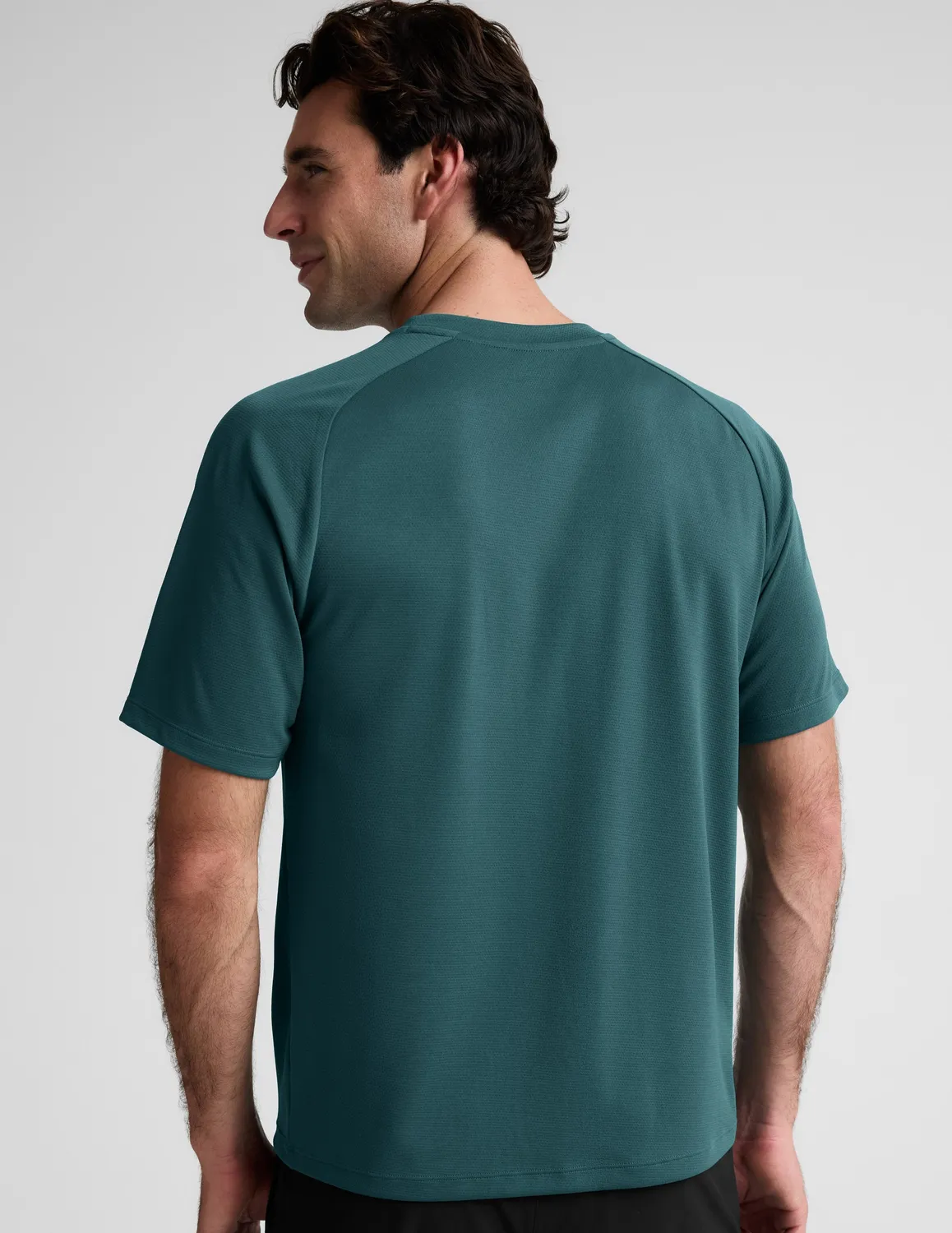 Beyond Yoga All In Active T-shirt Teal Sea slim fit