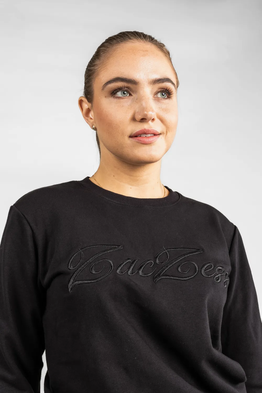 ZacZess Sweatshirt Black sweatshirt svart mjuk