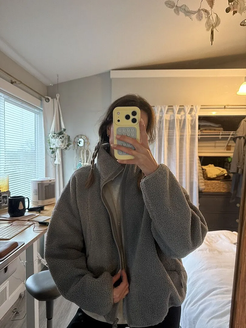 Beyond Yoga Unity Zip Jacket fleecetröja Mineral Blue blå