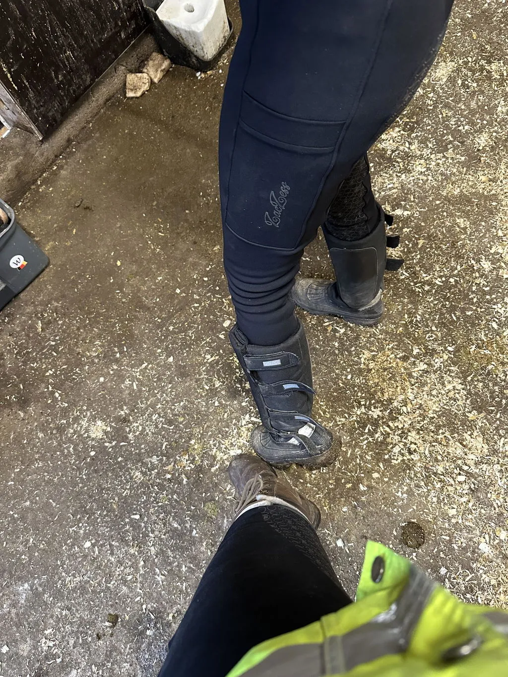 ZacZess Teddy Winter Leggings ridleggings grön teddyfodrad