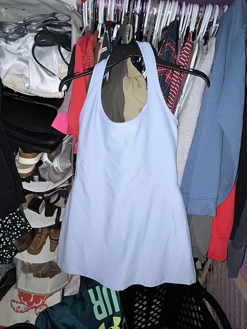 Beyond Yoga Spacedye Prep Halter Dress klänning vit mini