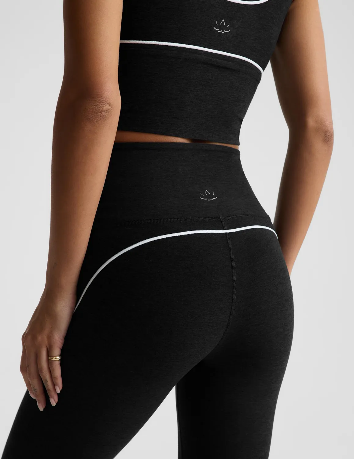 Beyond Yoga Spacedye Dynamic High Waisted Tights Darkest Night midi