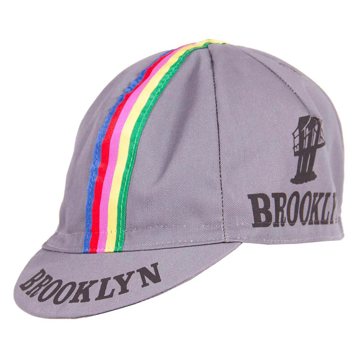 Brooklyn Team cykelkeps gul klassisk bomull