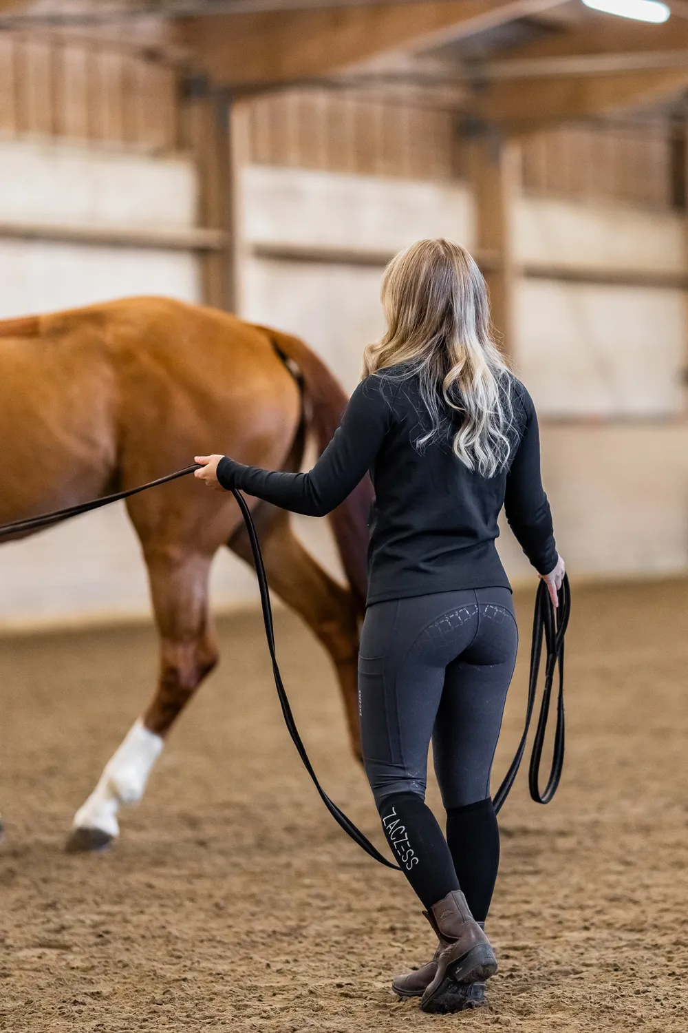 ZacZess Ohio ridleggings graphite full grip hög midja