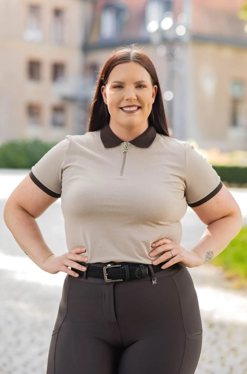 ZacZess Pebbles Polo Shirt piké svart funktionsmaterial