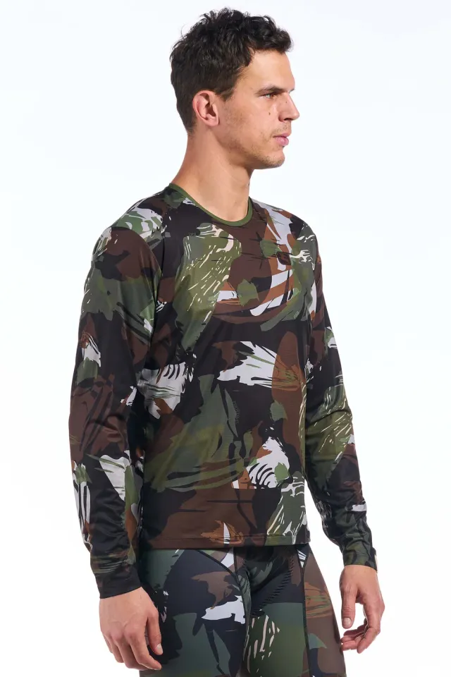 Giordana Brush Camo långärmad graveltröja herr