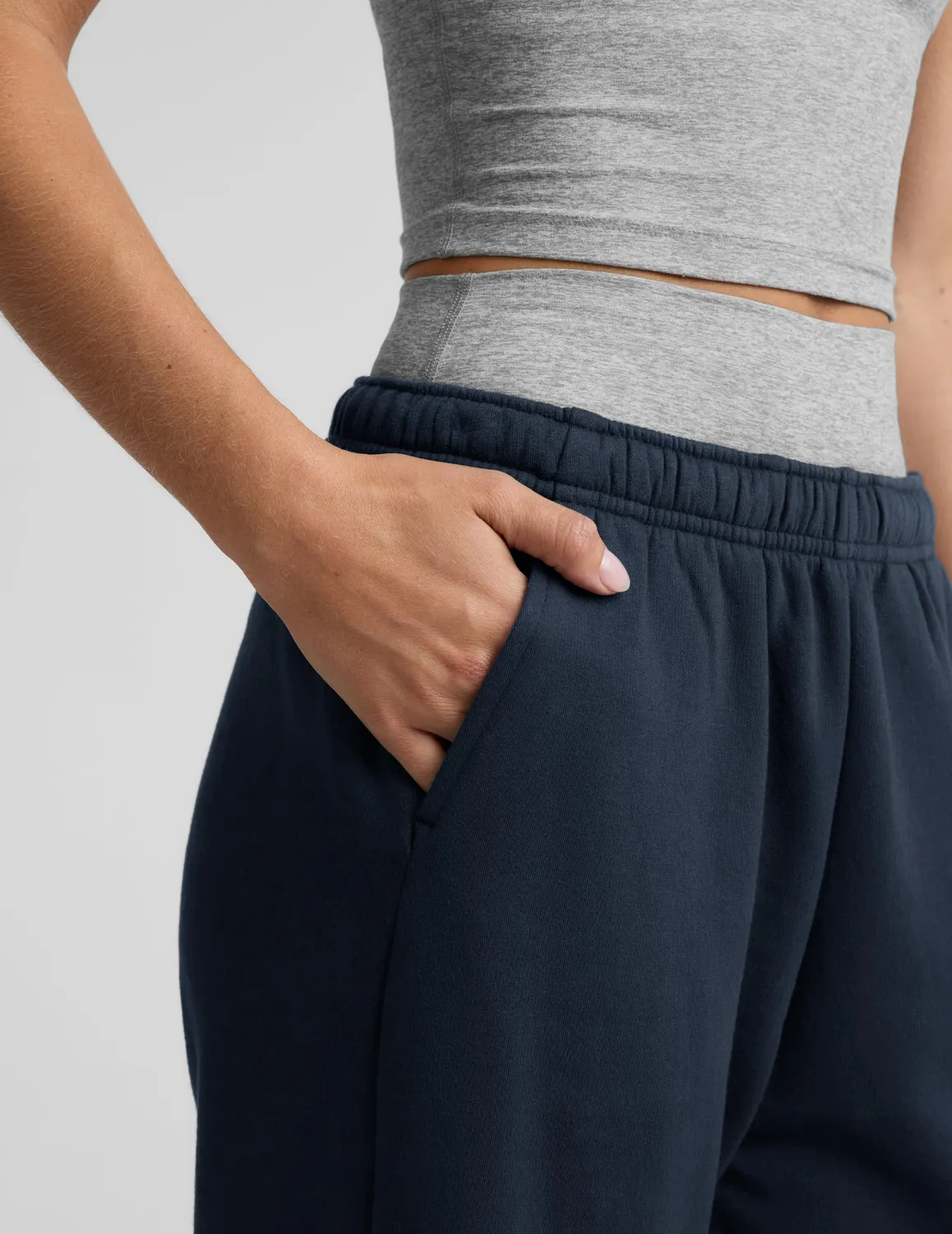 Beyond Yoga LuxeFleece 2.0 Straight Leg Sweatpant 31" mjukisbyxor navy