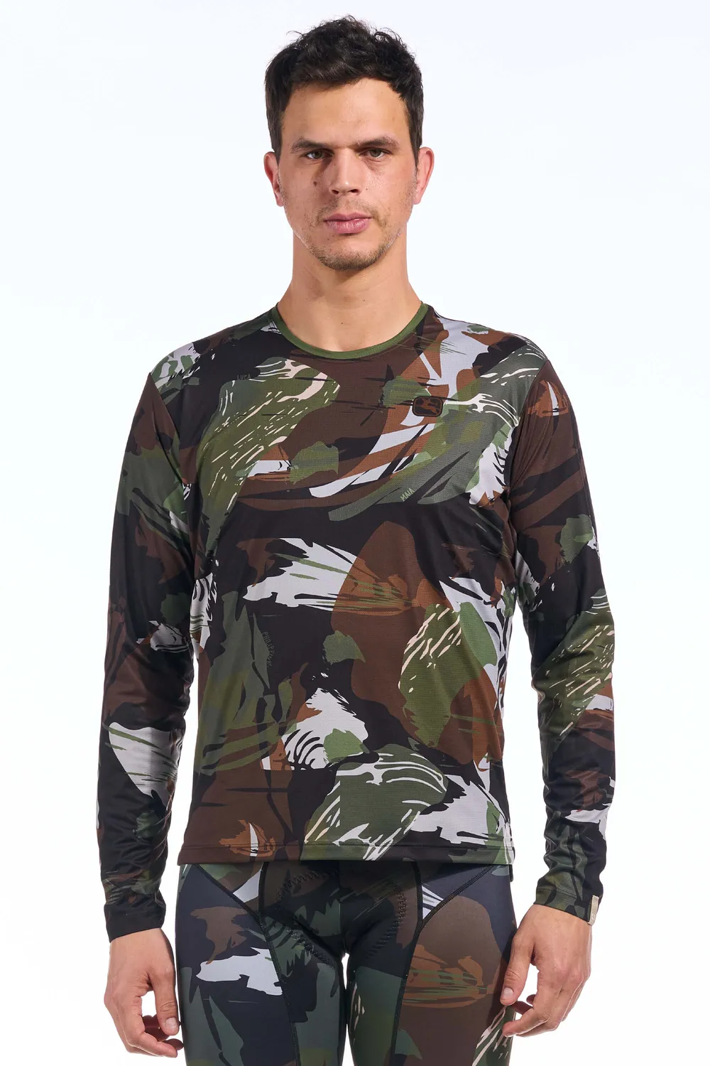 Giordana Brush Camo långärmad graveltröja herr