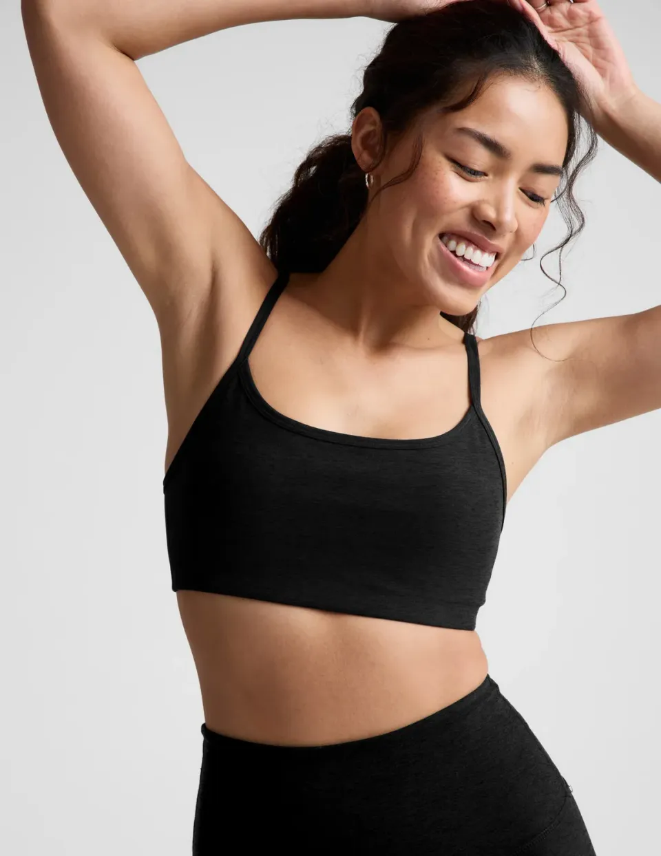 Beyond Yoga Spacedye Forever Bra sport-bh Darkest Night lätt stöd