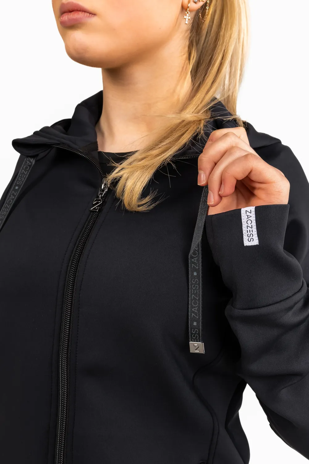 ZacZess Brooklyn Black hoodie barn 3XS-XS