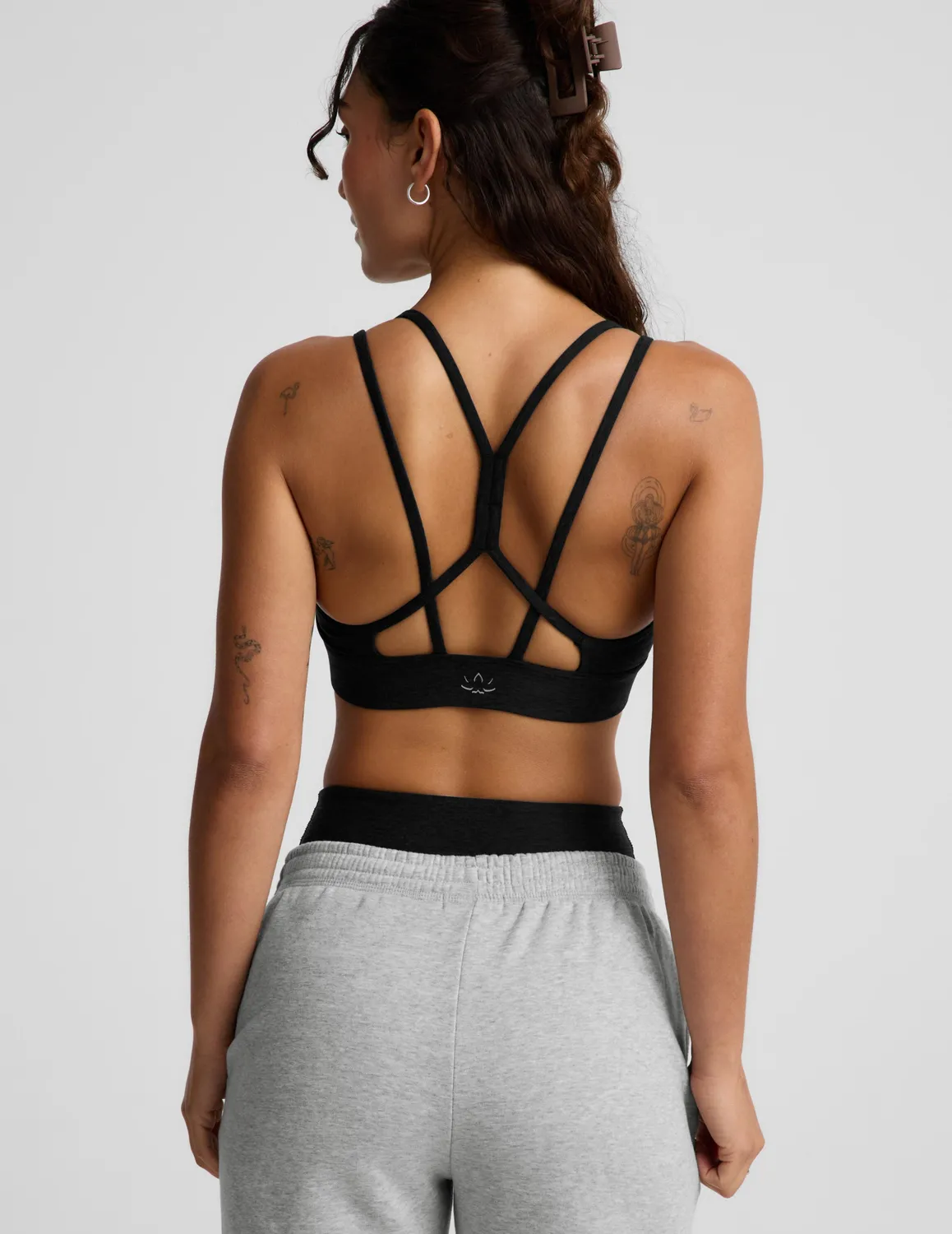 Beyond Yoga Spacedye Back To It Strappy sportbh Darkest Night mjuk