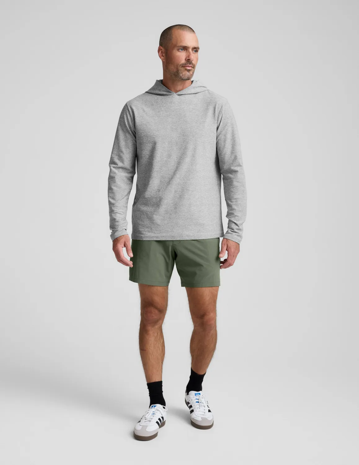 Beyond Yoga Spacedye Go-To Men's Hoodie hoodie Silver Mist stretch